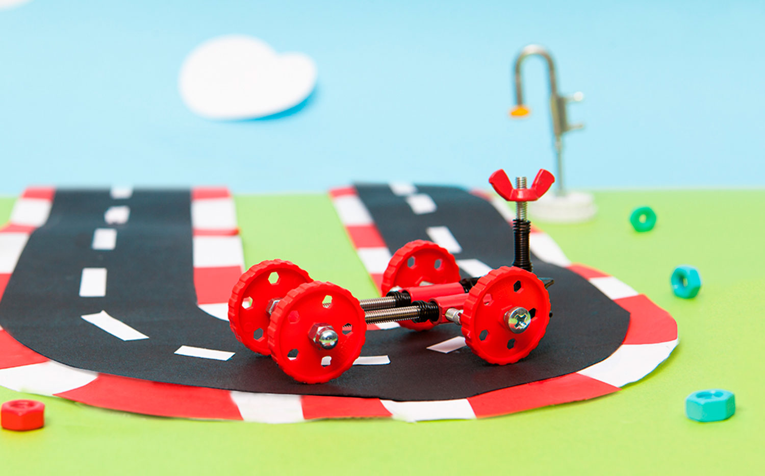 THE OFF BITS Vehicle Kit - Red Car - FormulaBit