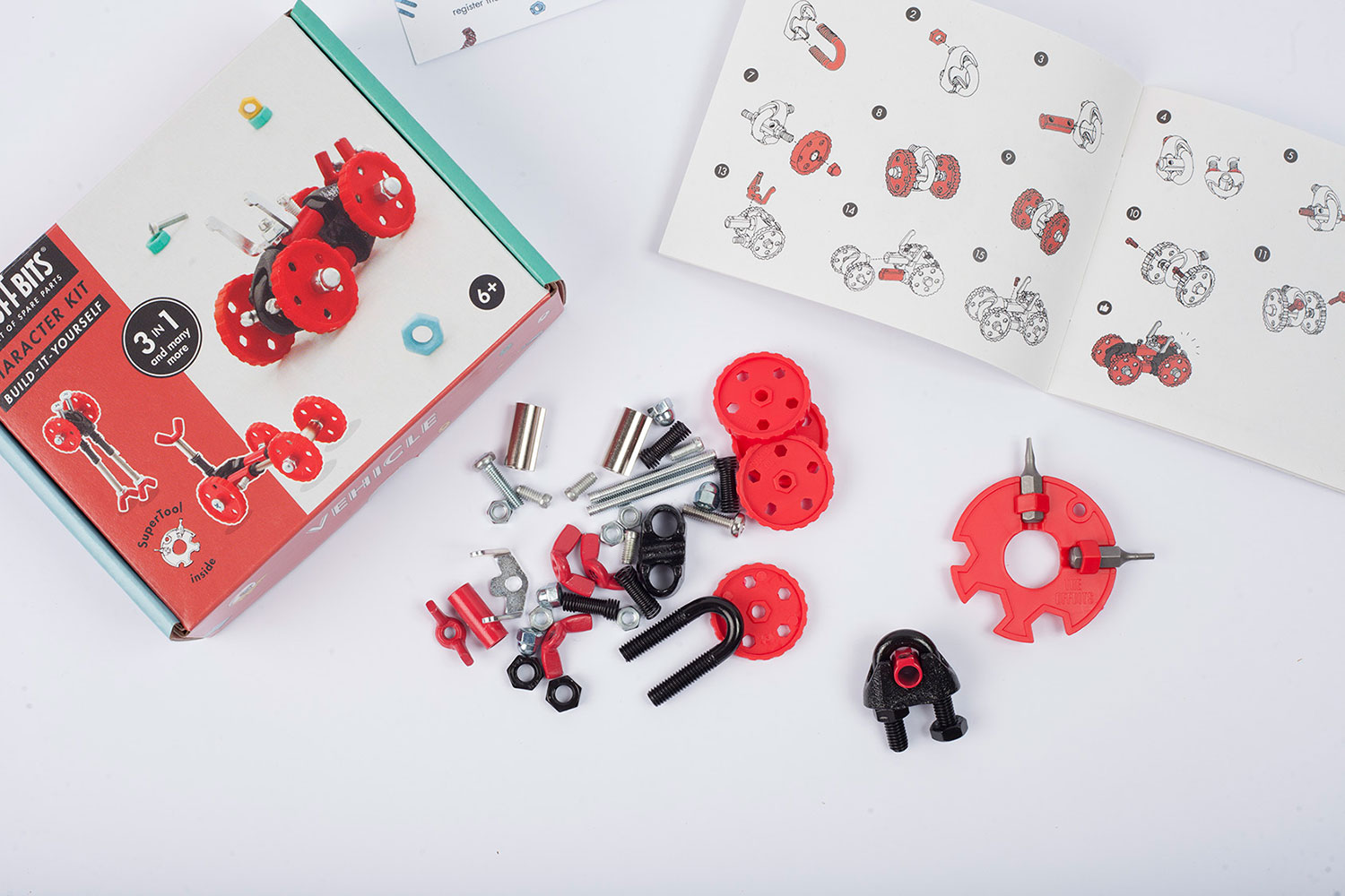 THE OFF BITS Vehicle Kit - Red Car - FormulaBit