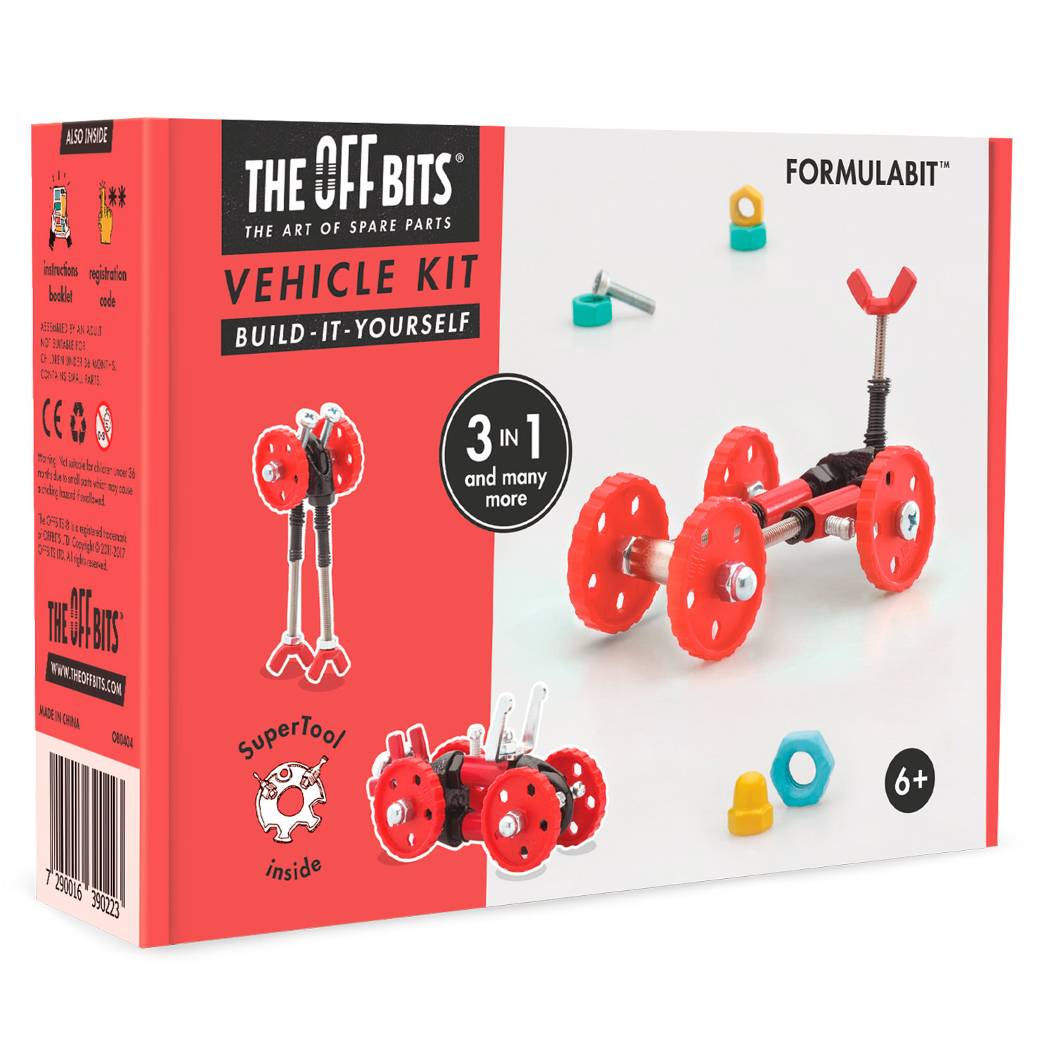 THE OFF BITS Vehicle Kit - Red Car - FormulaBit (Restposten)