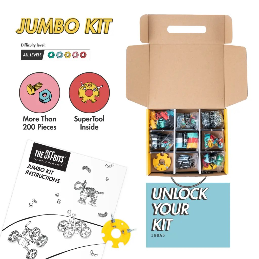 THE OFF BITS Jumbo Kit, suitcase pack more than 250 parts