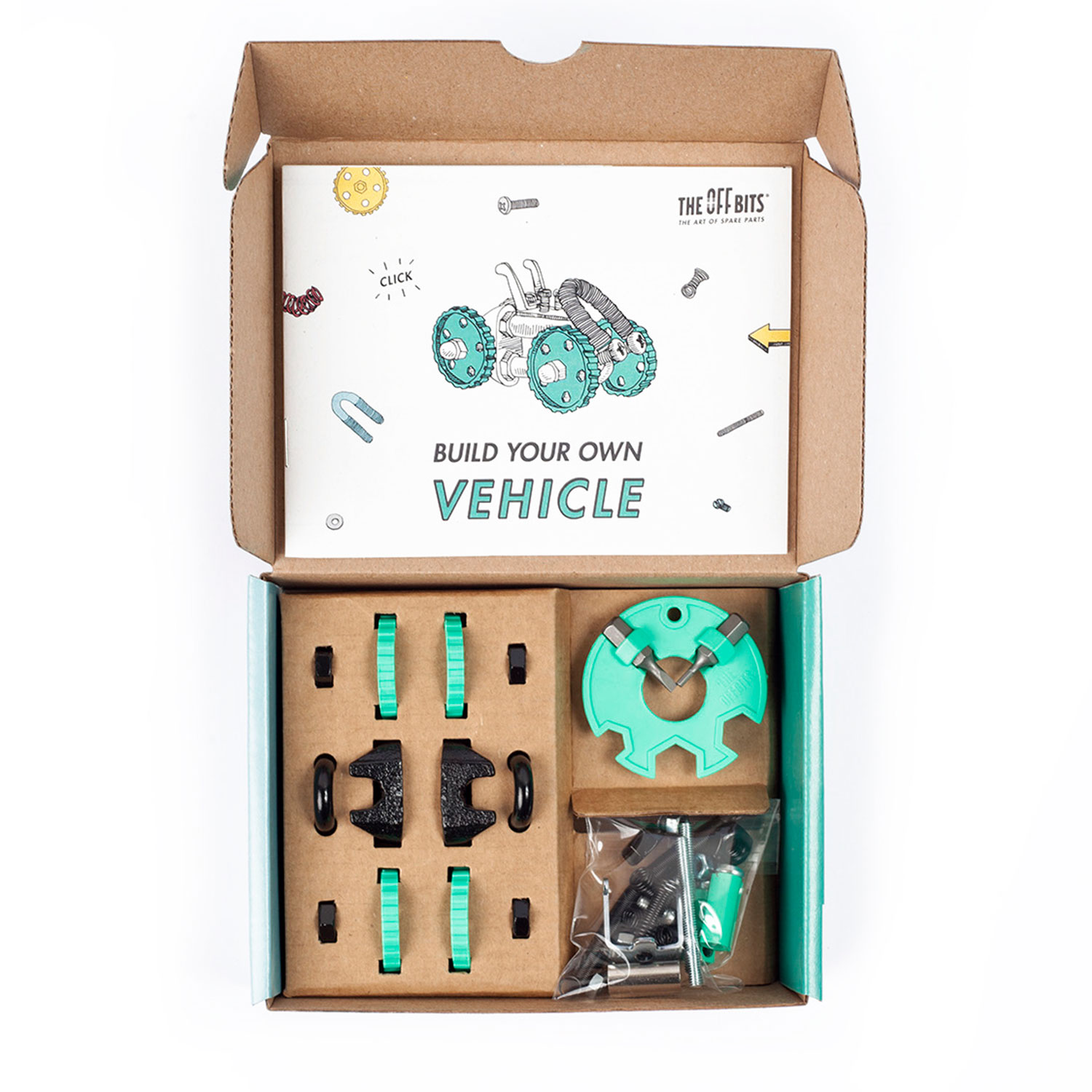 THE OFF BITS Vehicle Kit - Green Car - BuggyBit (Restposten)