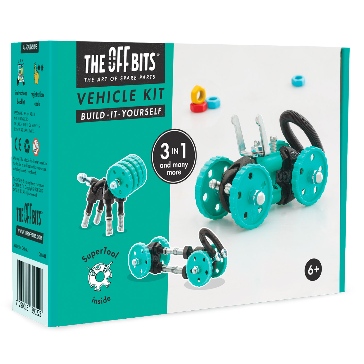 THE OFF BITS Vehicle Kit - Green Car - BuggyBit (Restposten)